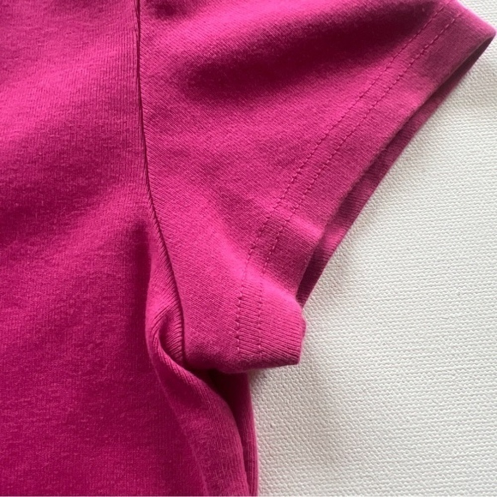 EUC Womens Pink Tommy Hilfiger V Neck T Shirt Top‎ Size Large 🔥🏌️ (R) - Picture 3 of 6